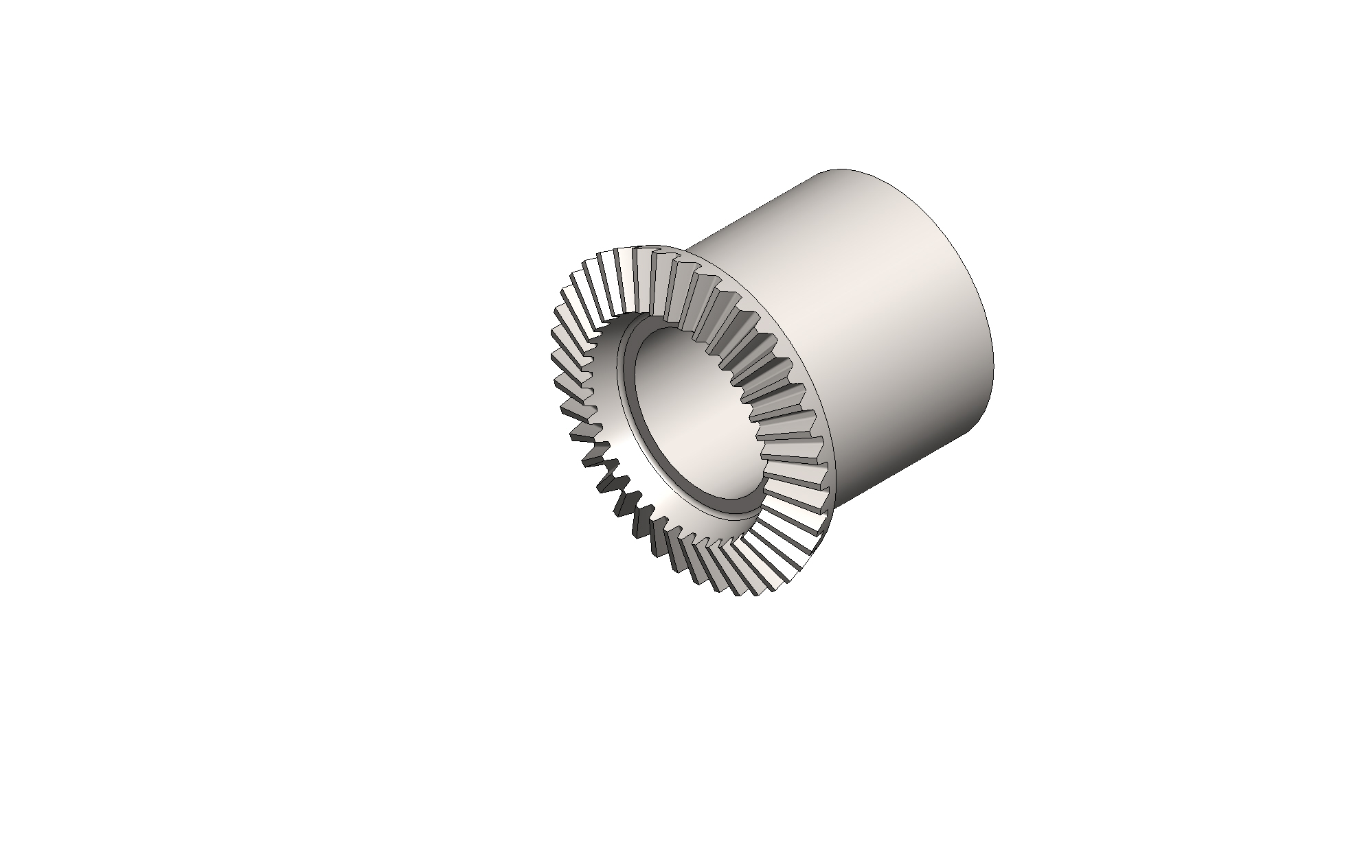 圆锥直齿轮M3齿数40