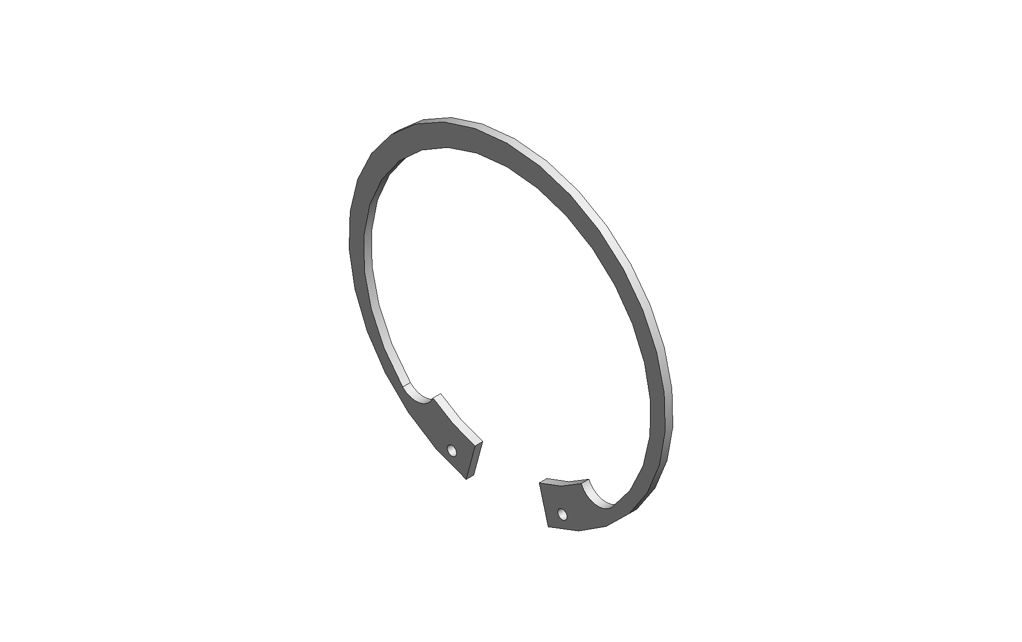 孔用弹性挡圈B型100-GB/T 893.1-1986